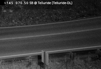 CO 145 MP 070.55 SB : 0.8 miles S of Society Dr in Telluride: Looking at Road Surface