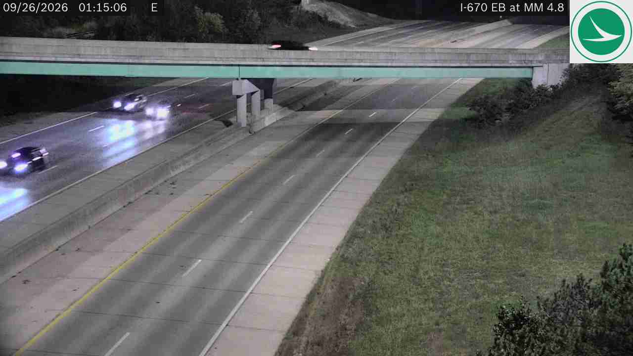 I-670 EB at MM 4.8, E of Cleveland Ave