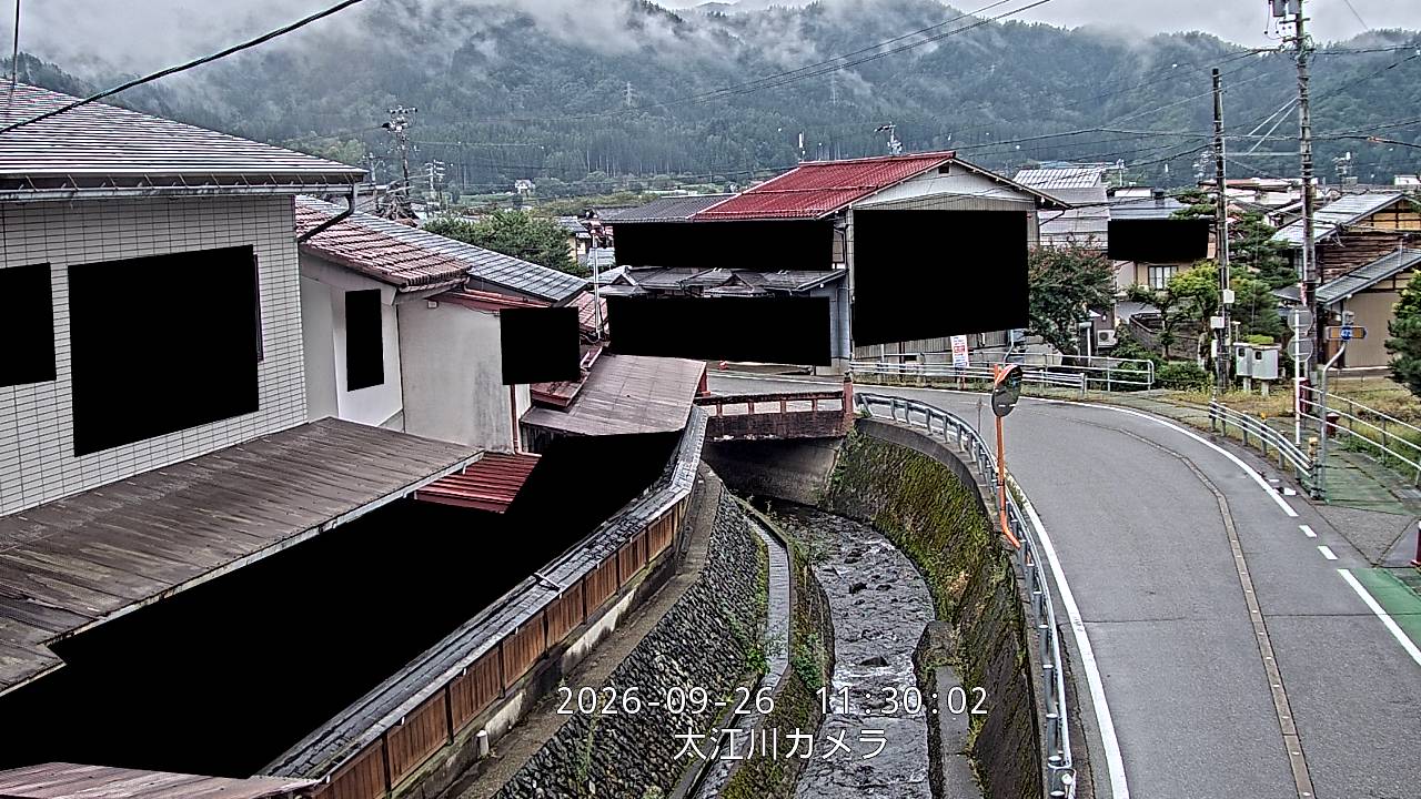 Shiroshita Bridge upstream, Hida City