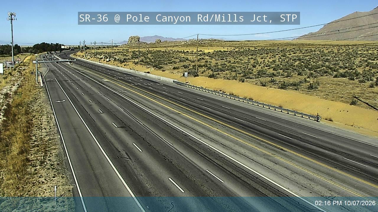 SR-36 @ Pole Canyon Rd / Mills Jct, STP SB