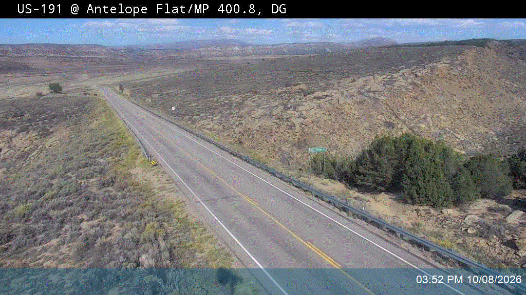 US-191 @ Antelope Flat / MP 400.8, DG SB