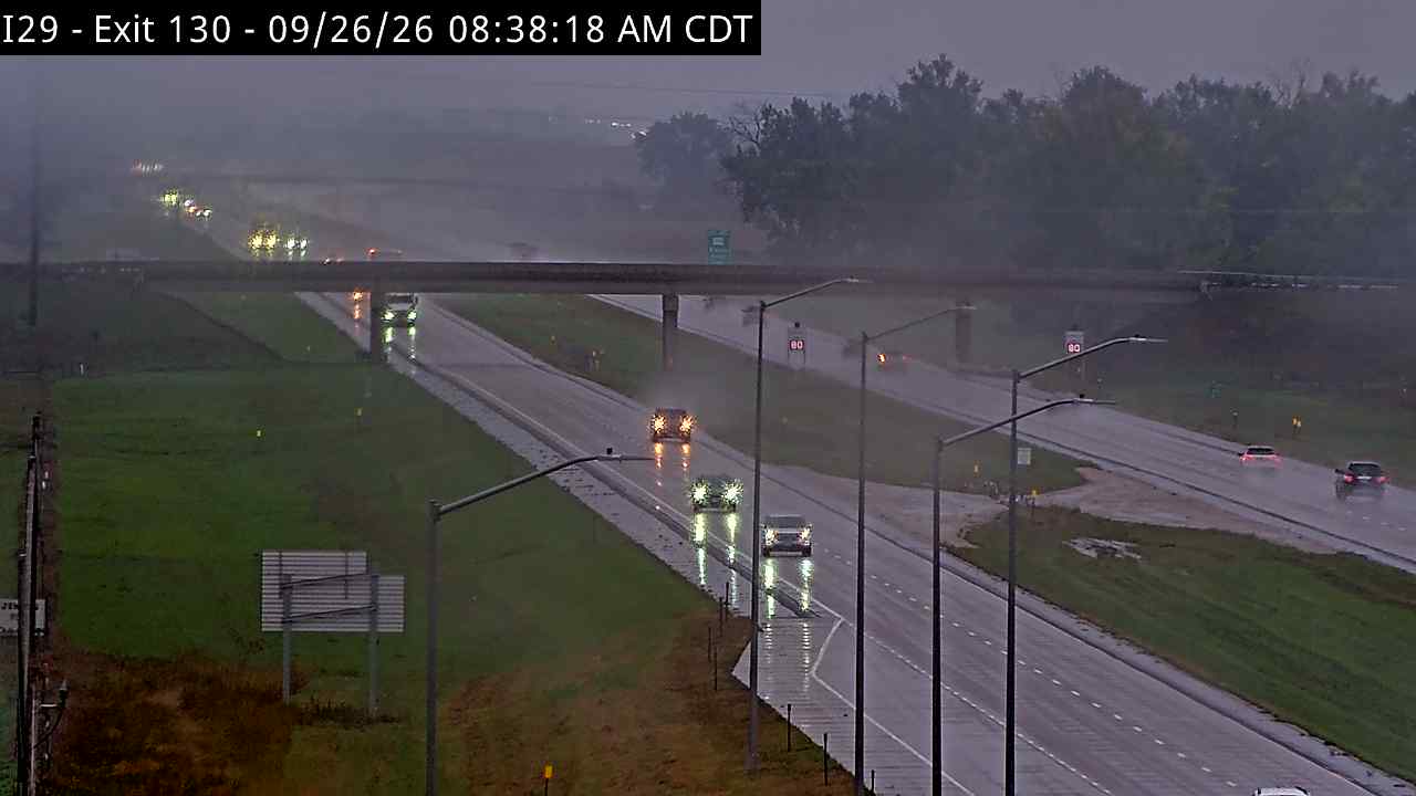 Brookings-5 miles south of town along I-29 @ MP 130 zoom looking south