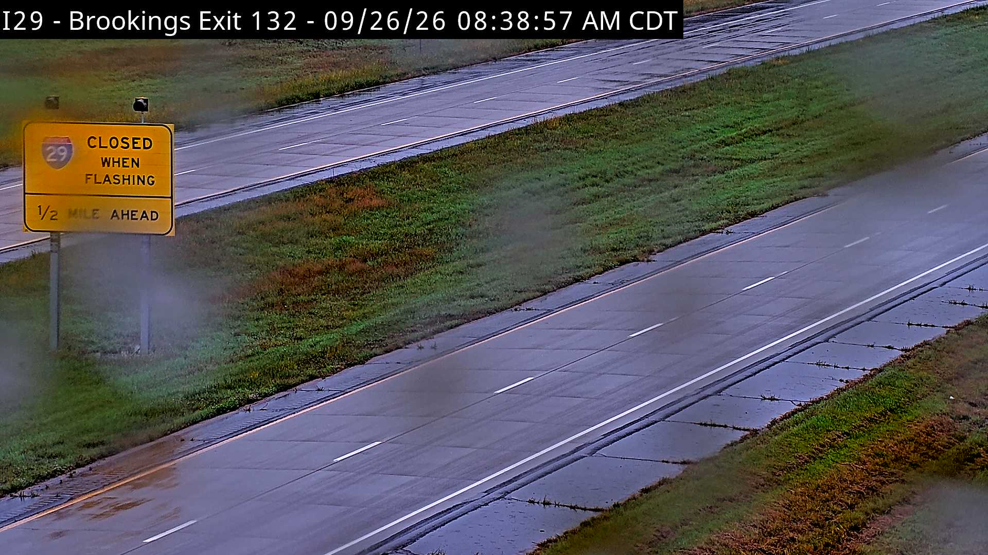 Brookings-3 miles south of town along I-29 @ MP 132 road surface