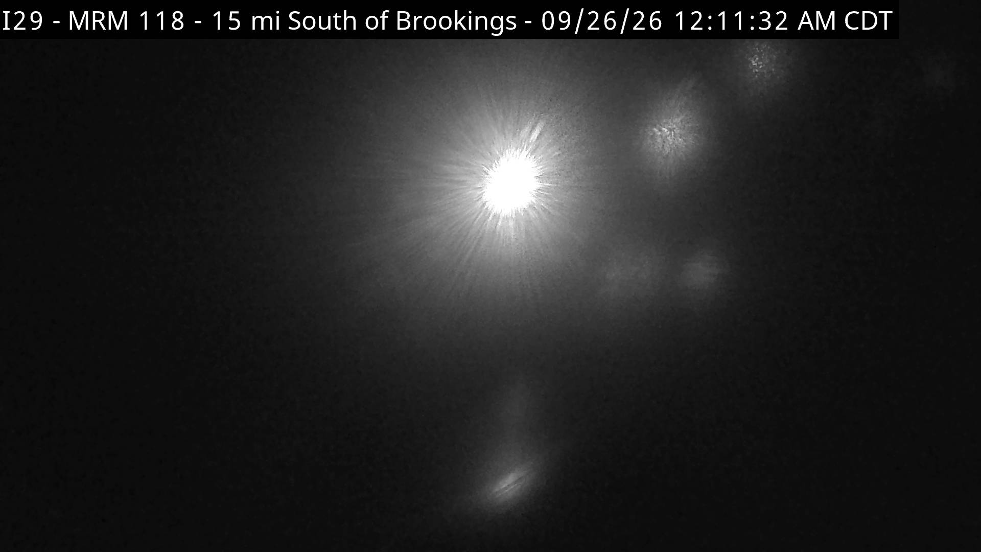 Brookings-15 miles south of town along I-29 @ MP 118 zoom looking south