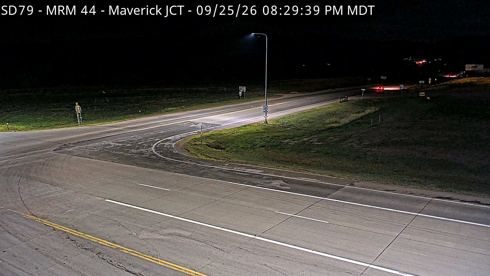 Maverick Junction-Jct US-18 & SD-79 looking west