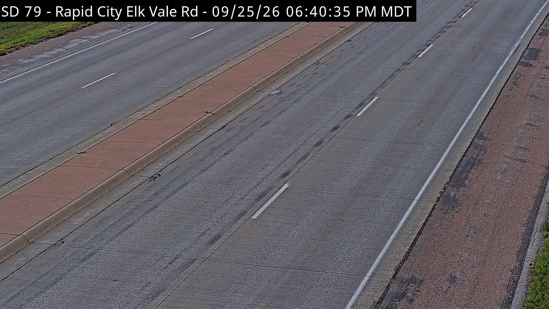 Rapid City-US-16B/Elk Vale Rd south of I-90 exit 61 road surface