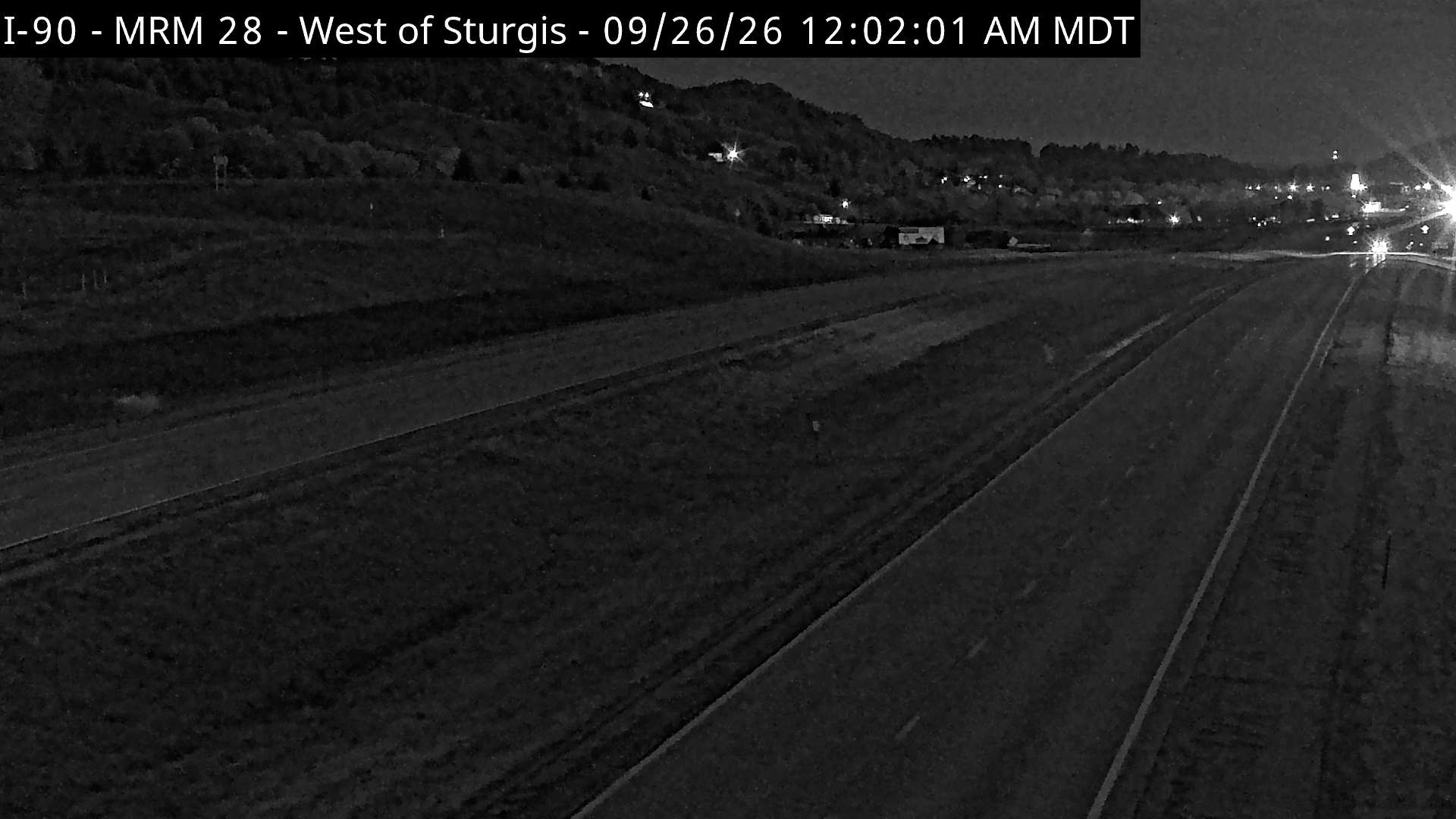 Sturgis-west of town along I-90 @ MP 28.6 road surface
