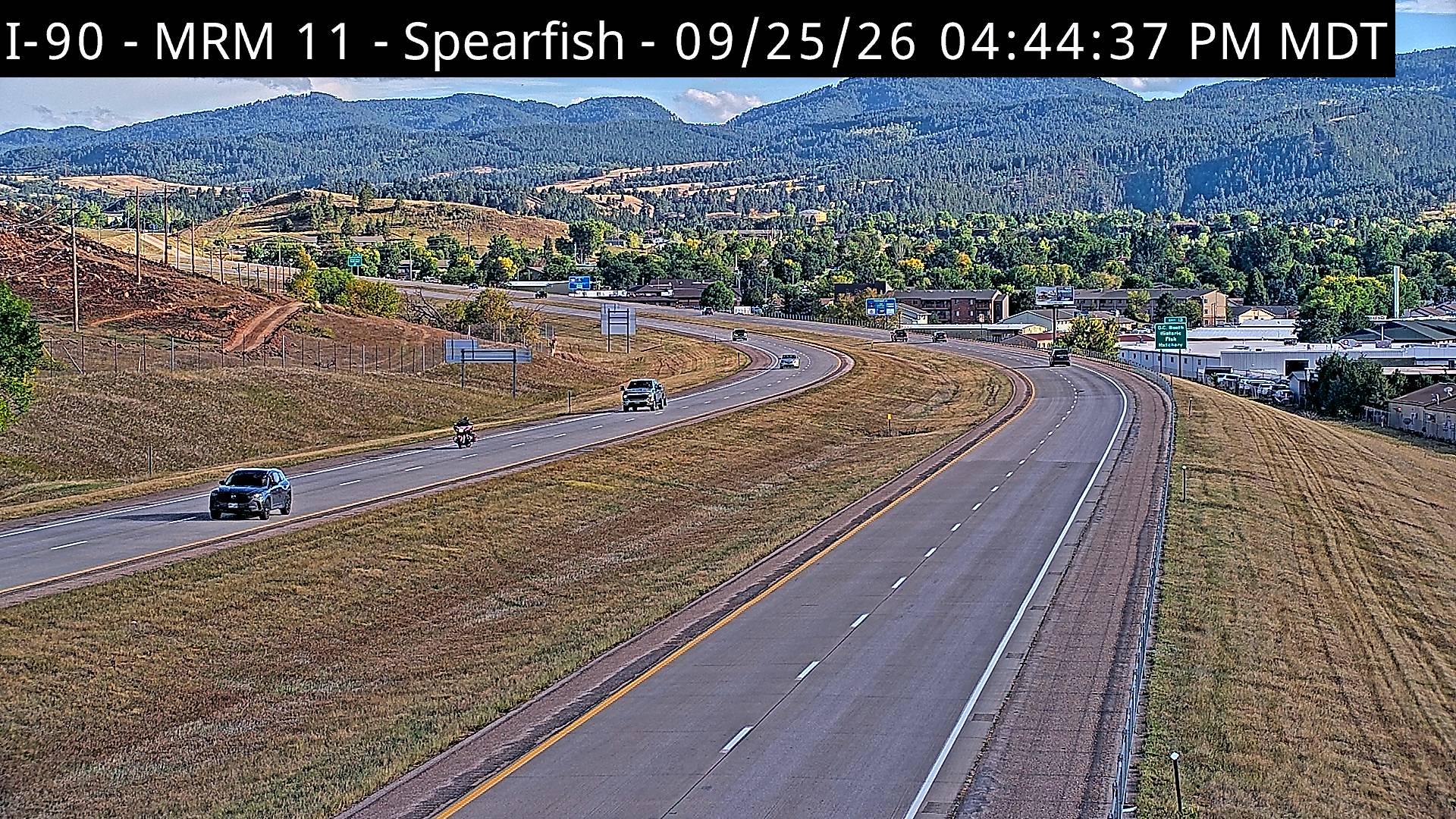 Spearfish-east of town along I-90 @ MP 11 looking eastbound