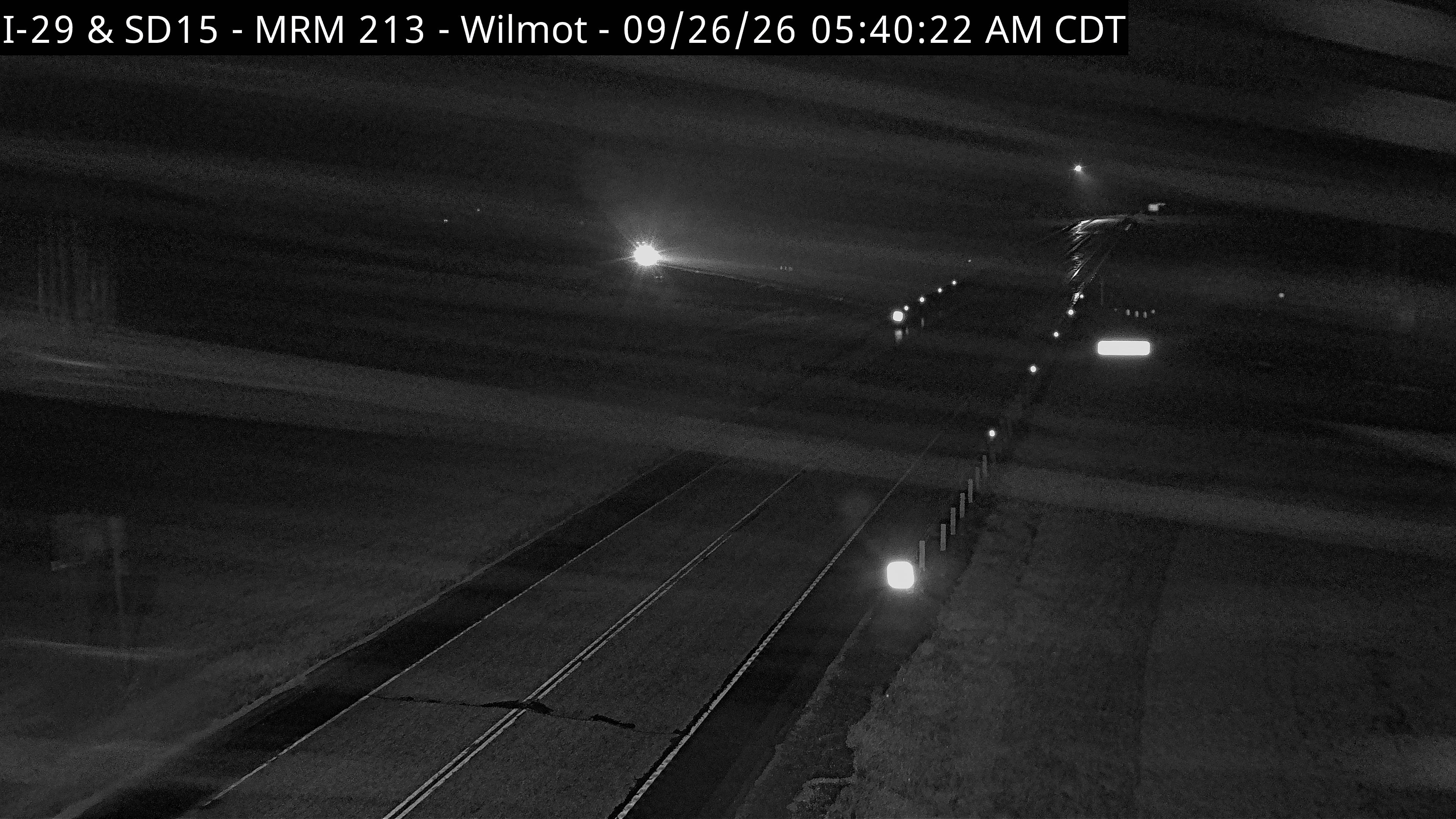 Juntion of I-29 & SD-15 Wilmot looking west