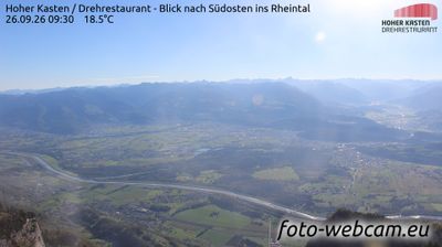 Altstätten: Drehrestaurant Hoher Kasten - Rheintal