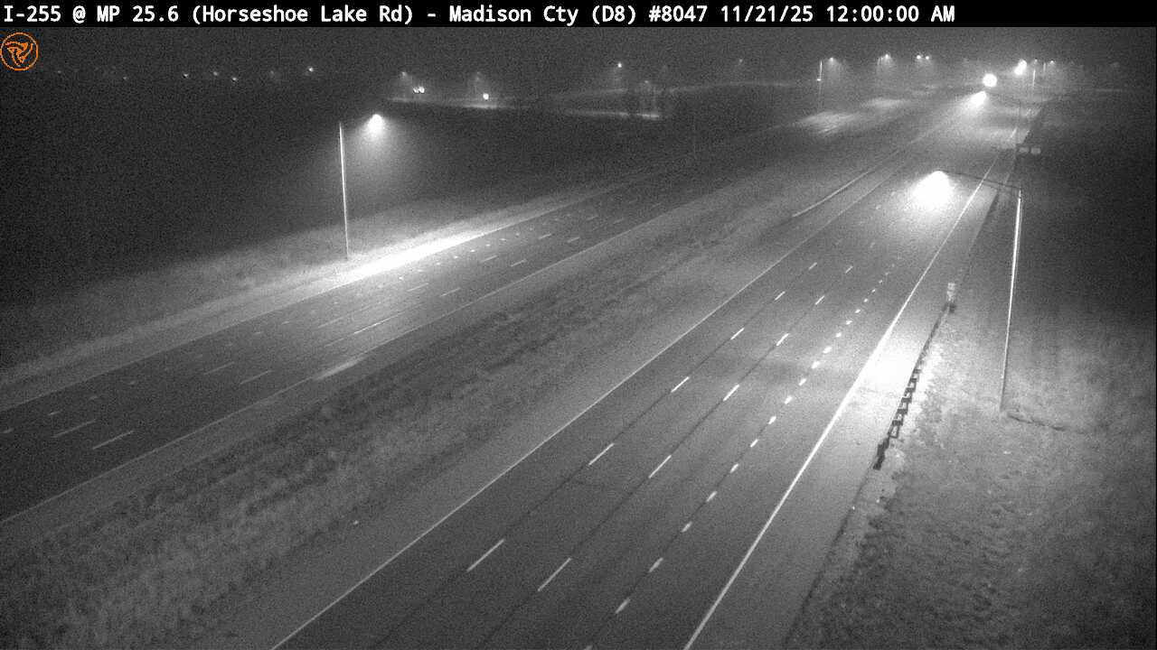 I-255 at Milepost 25.6 (Horseshoe Lake Rd.)