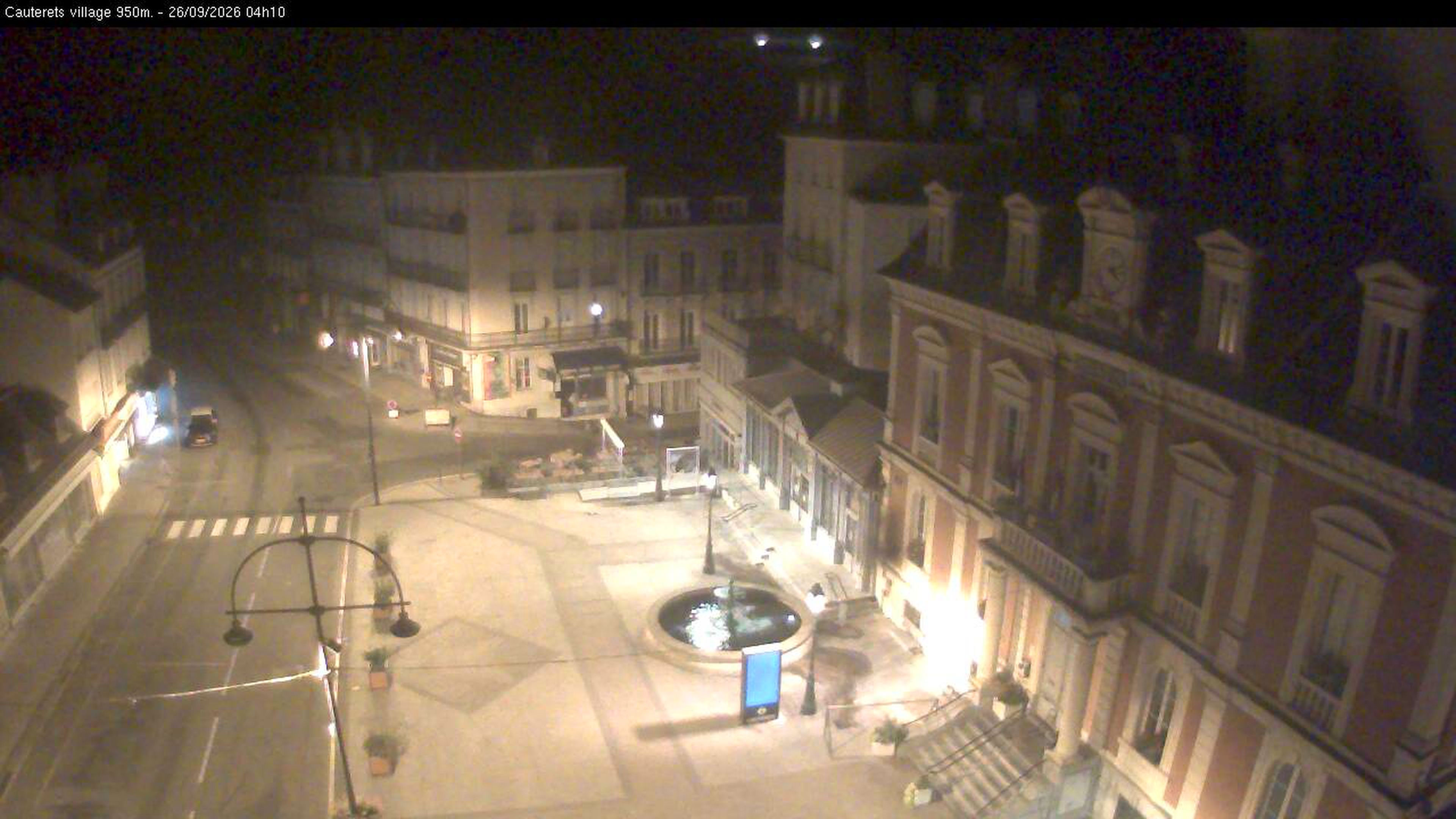 Webcam dans le village de Cauterets à 945 mètres d'altitude