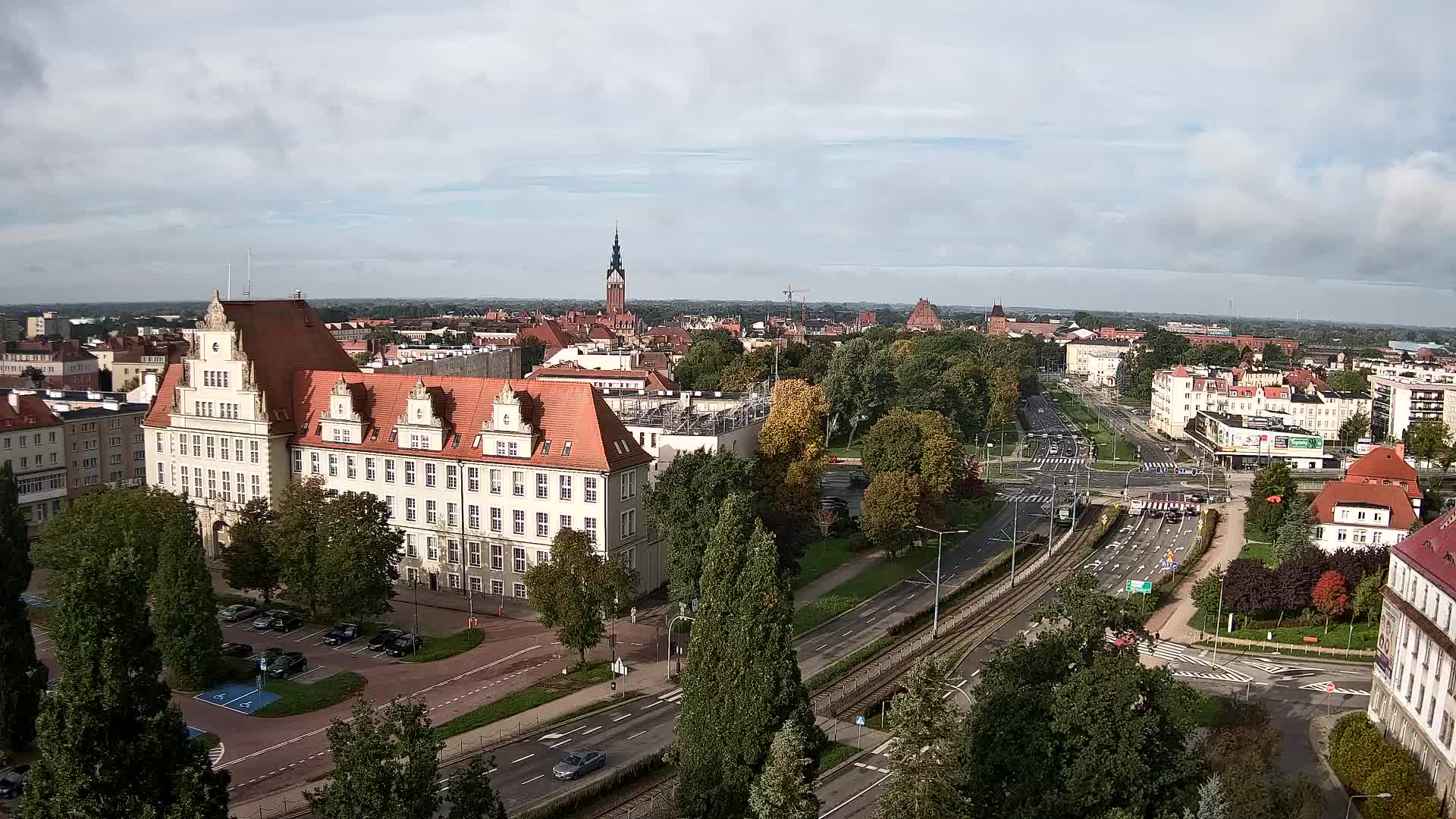 Elbląg - widok na panoramę miasta NOWOŚĆ