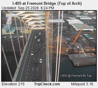 I-405 at Fremont Bridge (Top of Arch)
