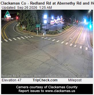Clackamas Co - Redland Rd at Abernethy Rd and Holcomb Blvd