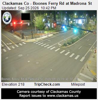 Clackamas Co - Boones Ferry Rd at Madrona St
