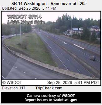 SR-14 Washington - Vancouver at I-205