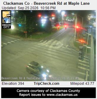 Clackamas Co - Beavercreek Rd at Maple Lane