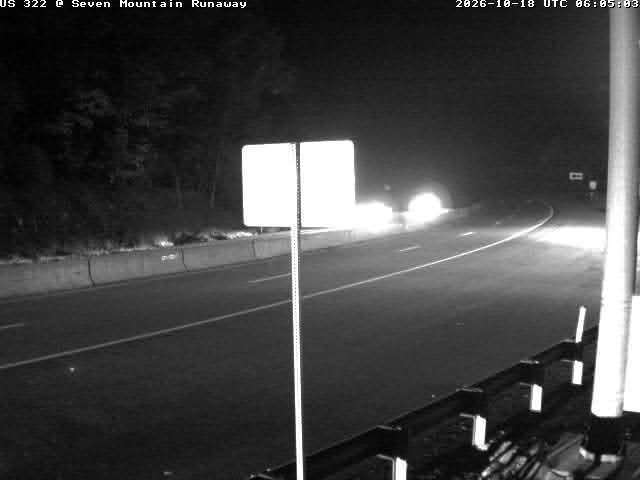 US-322 E/B Seven Mountains @ Runaway Truck Ramp Mifflin Co.
