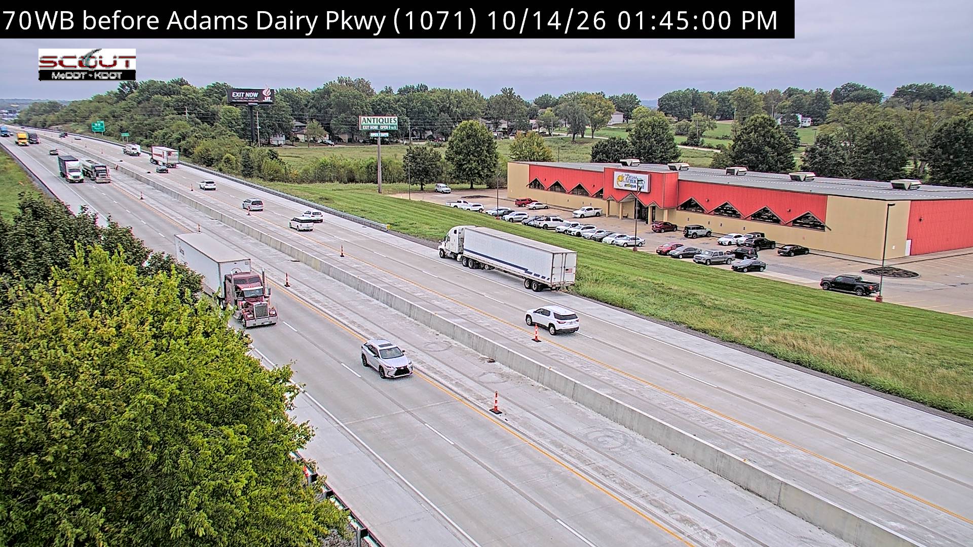 I-70 W @ East of Adams Dairy