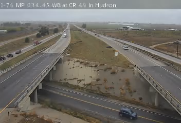 I-76 MP 034.45 WB at CR 49 in Hudson