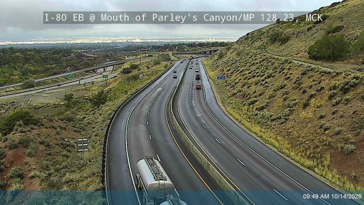 I-80 EB @ Mouth of Parleys Canyon / MP 128.23, SL