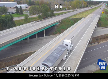 I-90 at US 12/WIS 16