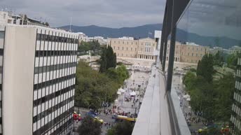 Ermou Street and Syntagma Square in Athens