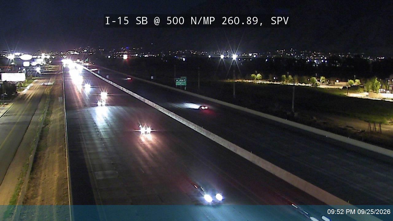 I-15 SB @ 500 N / MP 260.89, SPV