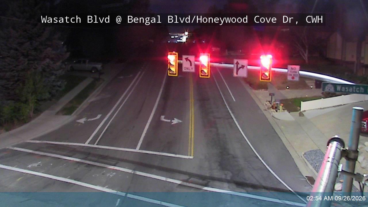 Wasatch Blvd / 3650 E / SR-210 @ 7800 S / Bengal Blvd / Honeywood Cove Dr, CWH