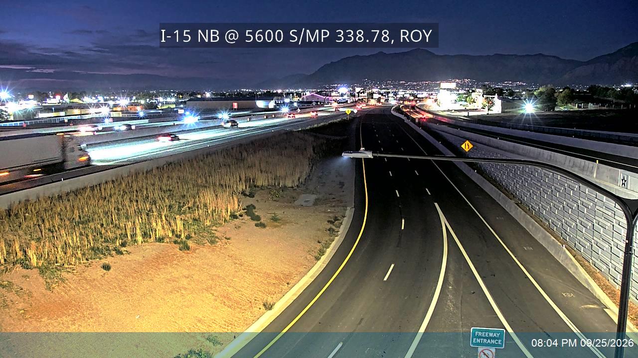 I-15 NB @ MP 338.28 / 5600 S, ROY