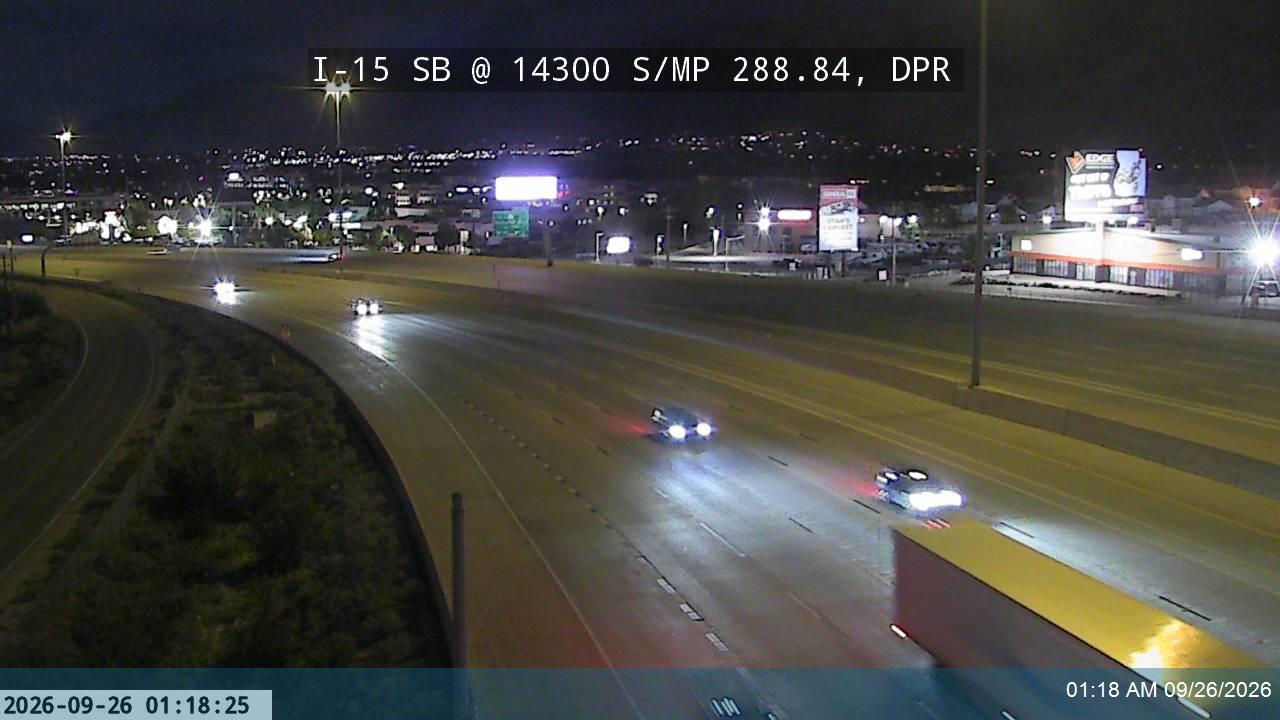 I-15 SB @ 14300 S / MP 288.84, DPR