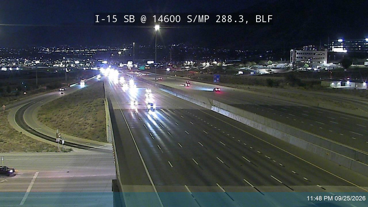 I-15 SB @ 14600 S / Highland Dr / SR-140 / MP 288.3, BLF