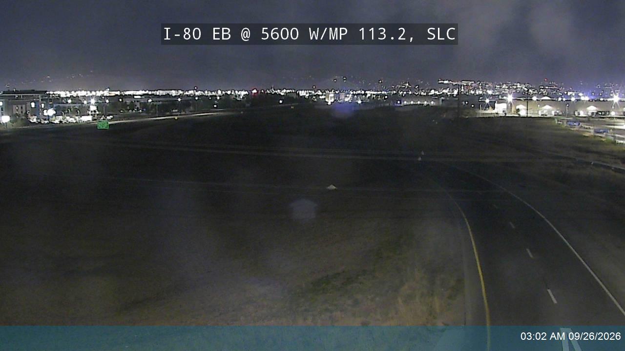 I-80 EB @ 5600 W / SR-172 / MP 113.2, SLC
