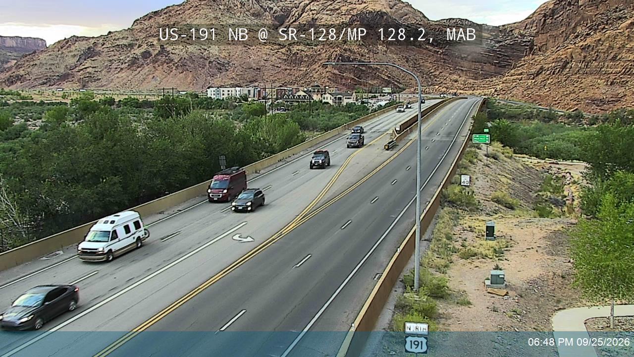 US-191 NB @ SR-128 / MP 128.2, MAB