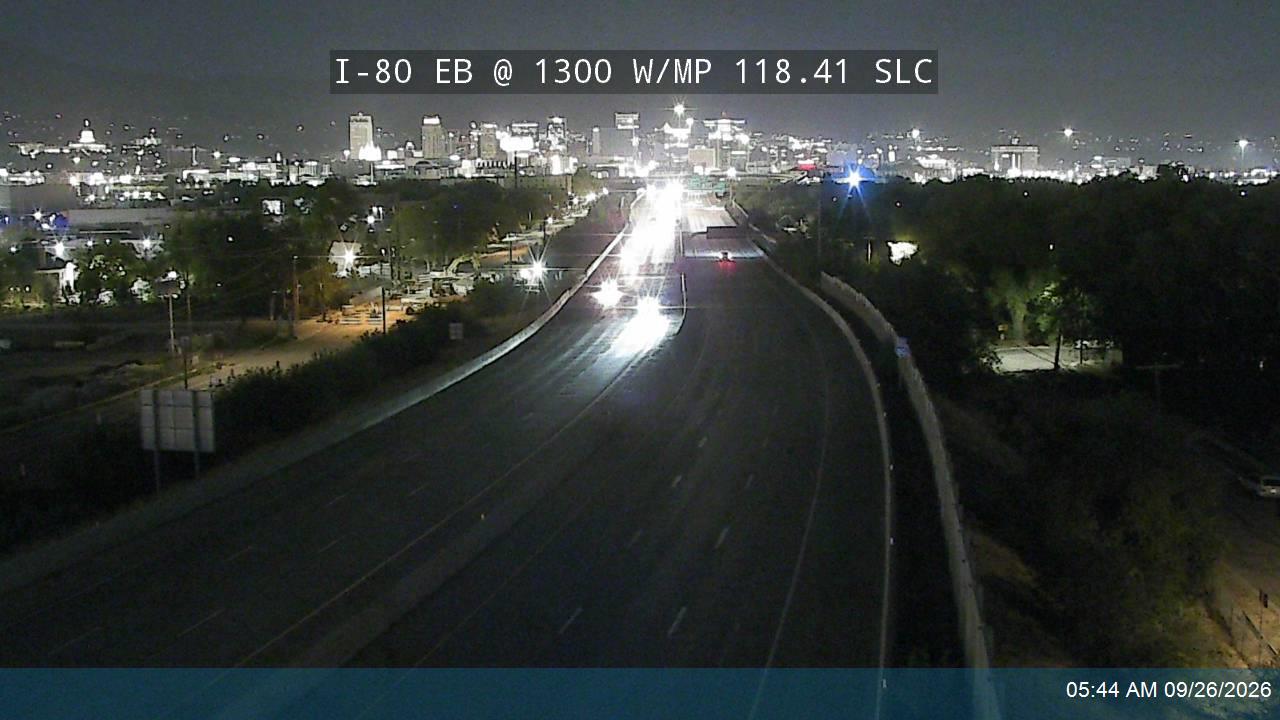 I-80 EB @ 1300 W / MP 118.41 SLC
