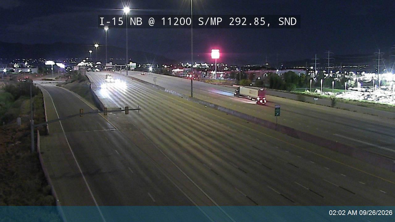 I-15 NB @ 11200 S / MP 292.85, SND