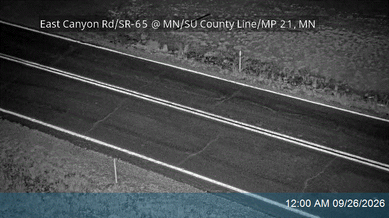 East Canyon Rd / SR-65 @ MN/SU County Line / MP 21.76, MN