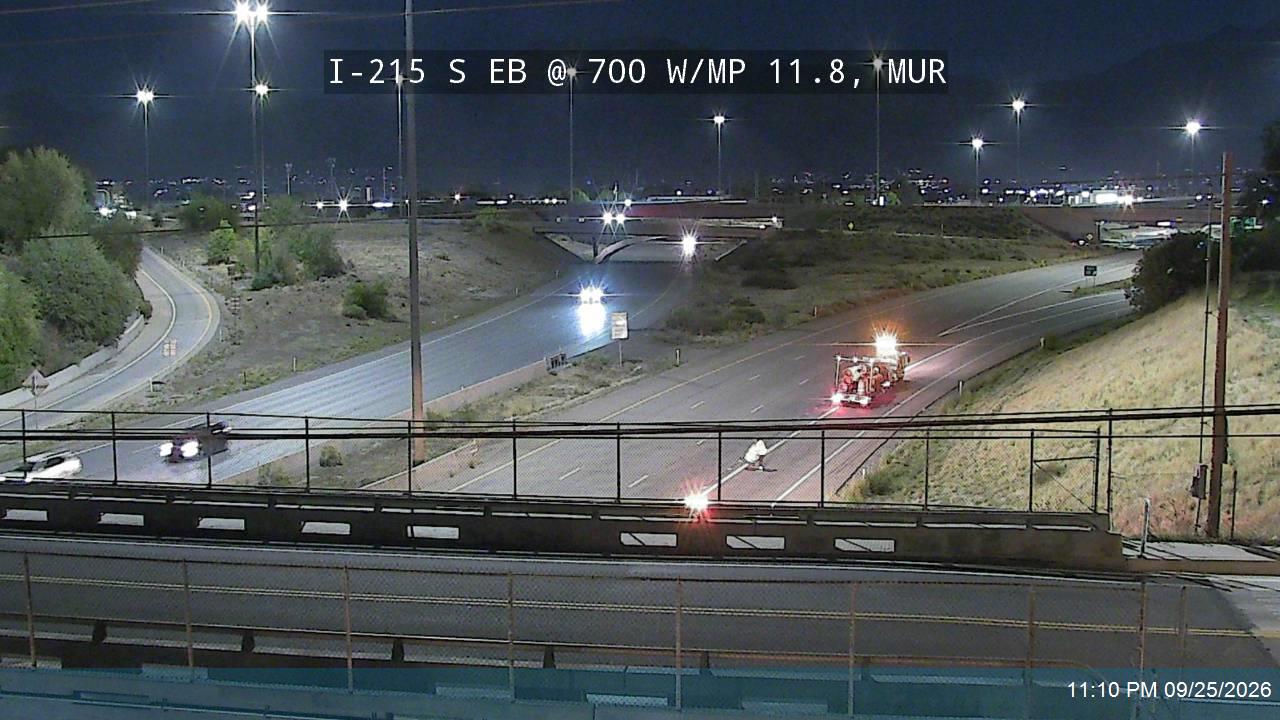 I-215 S EB @ 700 W / MP 11.8, MUR