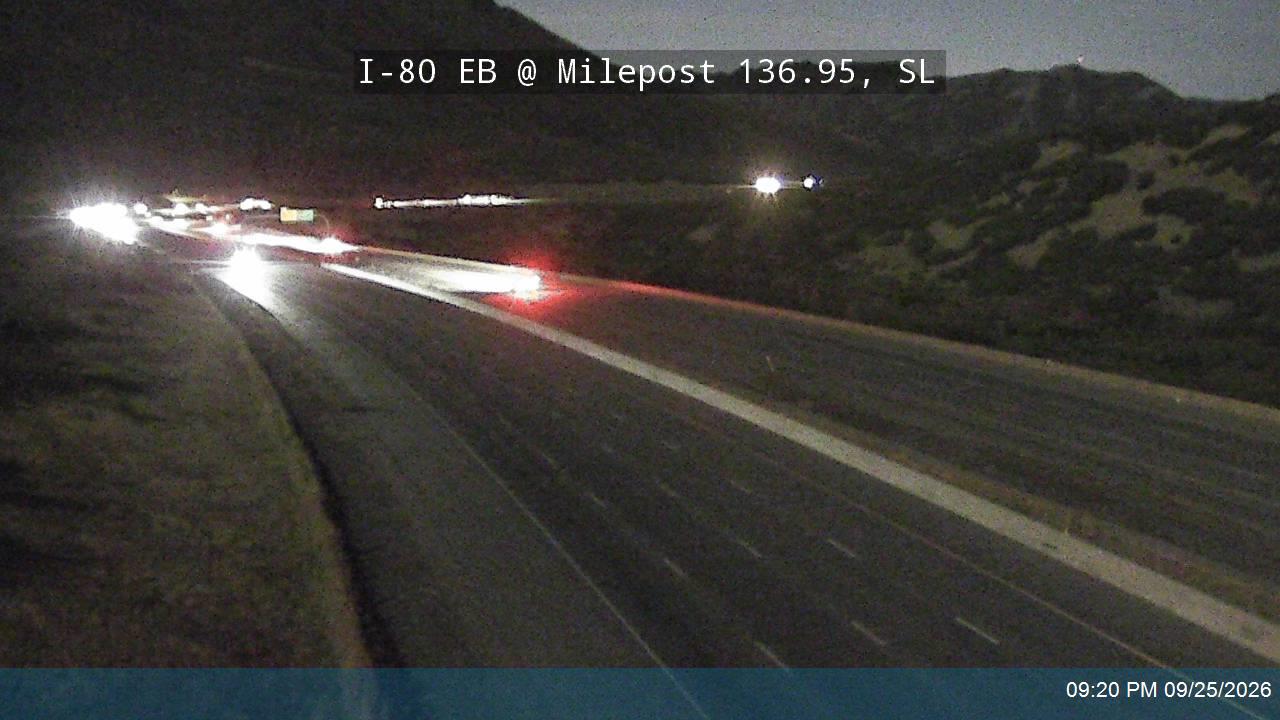 I-80 / Parleys Canyon EB @ Milepost 136.95, SL