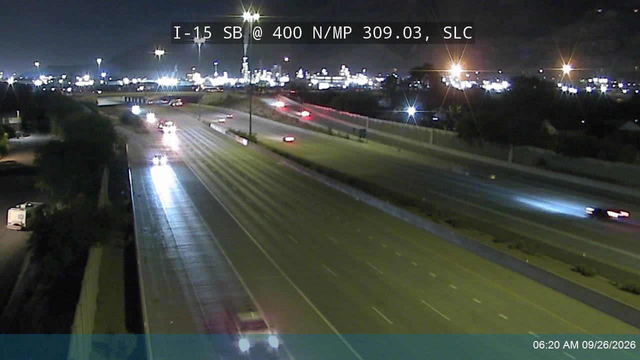 I-15 SB @ 400 N / MP 309.03, SLC