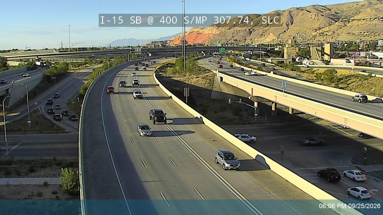 I-15 SB @ 400 S / MP 307.74, SLC