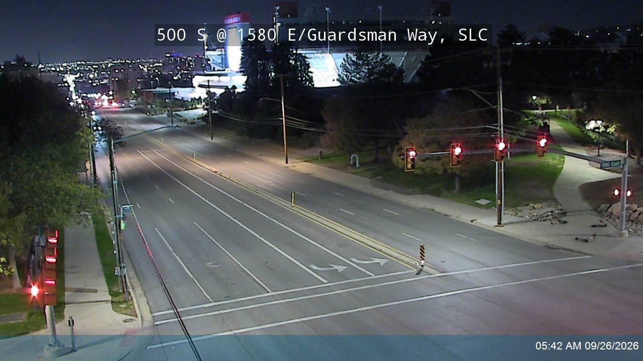 500 S / University Blvd / SR-186 @ 1580 E / Guardsman Way, SLC
