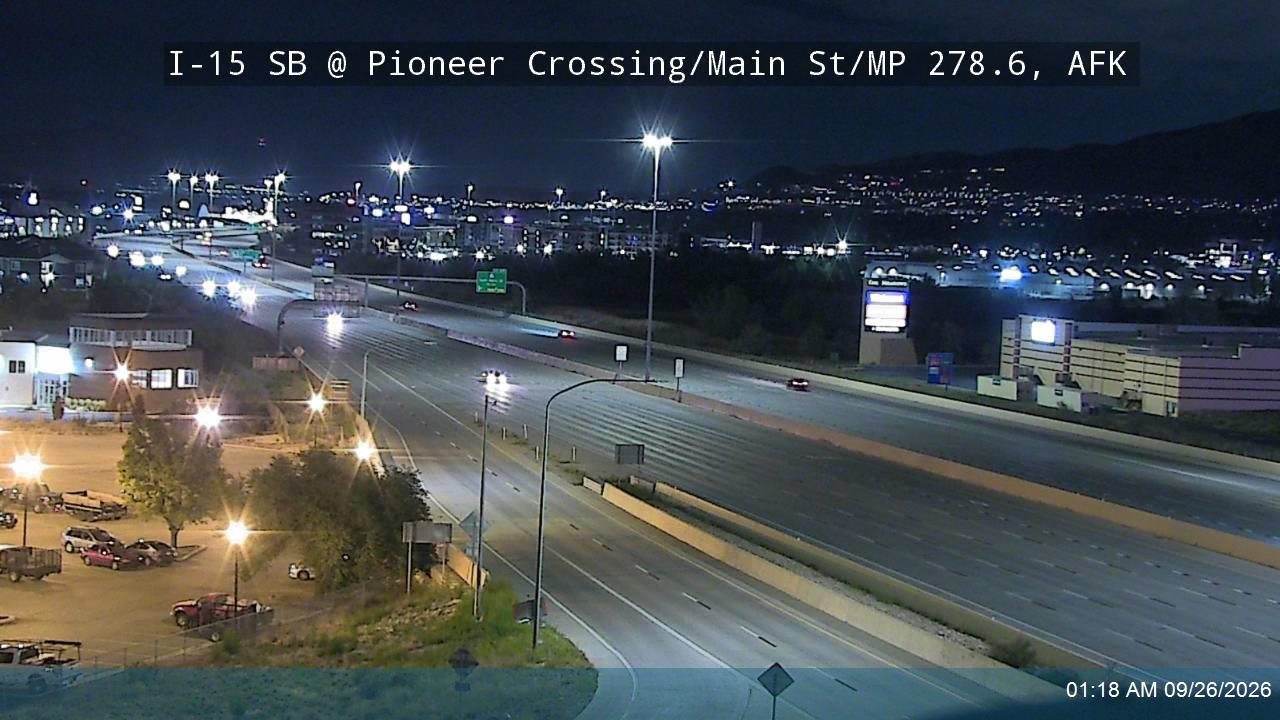 I-15 SB @ Pioneer Crossing / Main St / SR-145 / MP 278.6, AFK