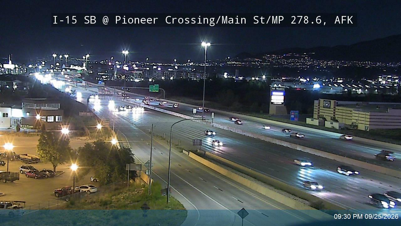 I-15 SB @ Pioneer Crossing / Main St / SR-145 / MP 278.6, AFK