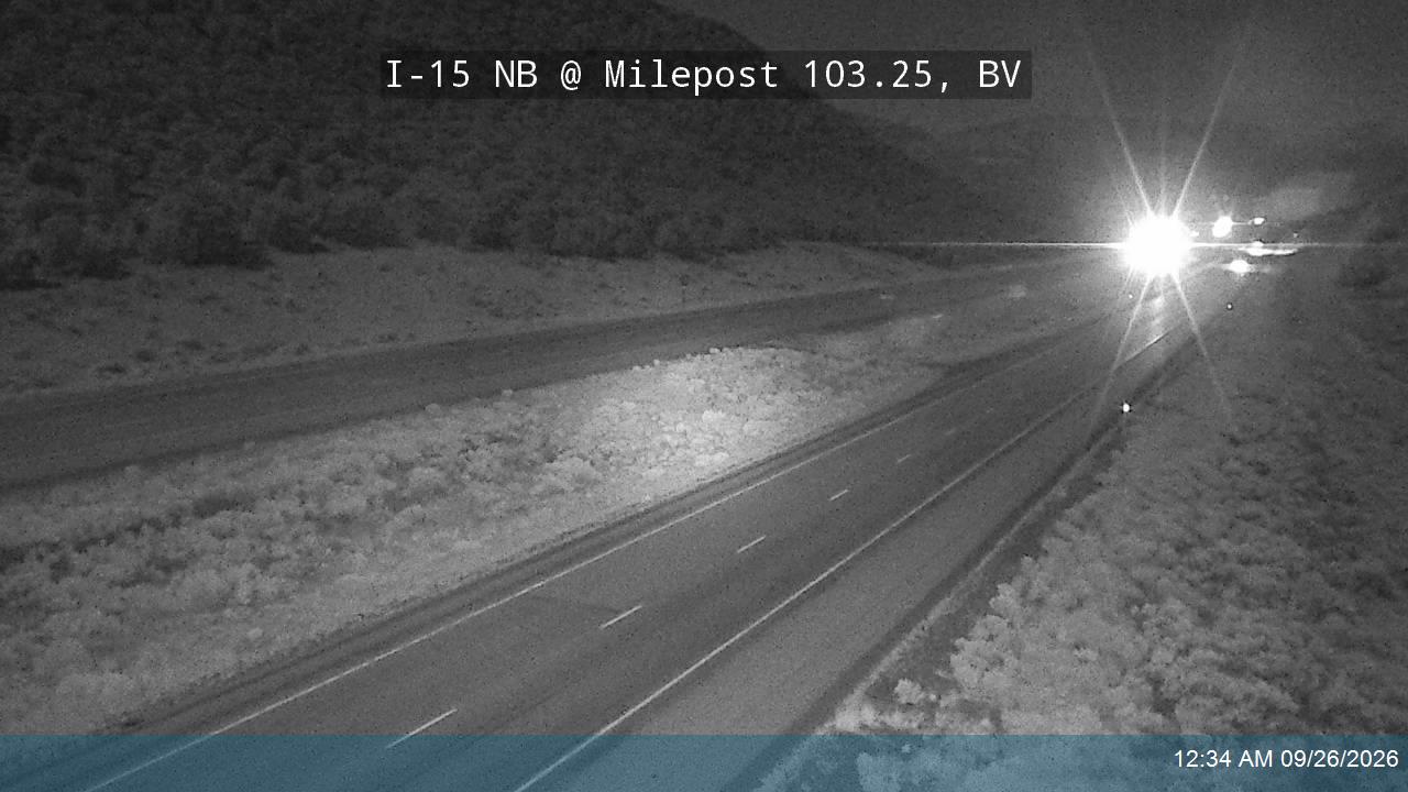 I-15 NB @ Milepost 103.25, BV