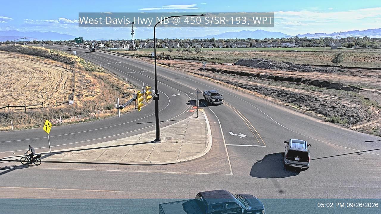 West Davis Hwy / SR-177 NB @ 450 S / SR-193 / MP 15.57, WPT