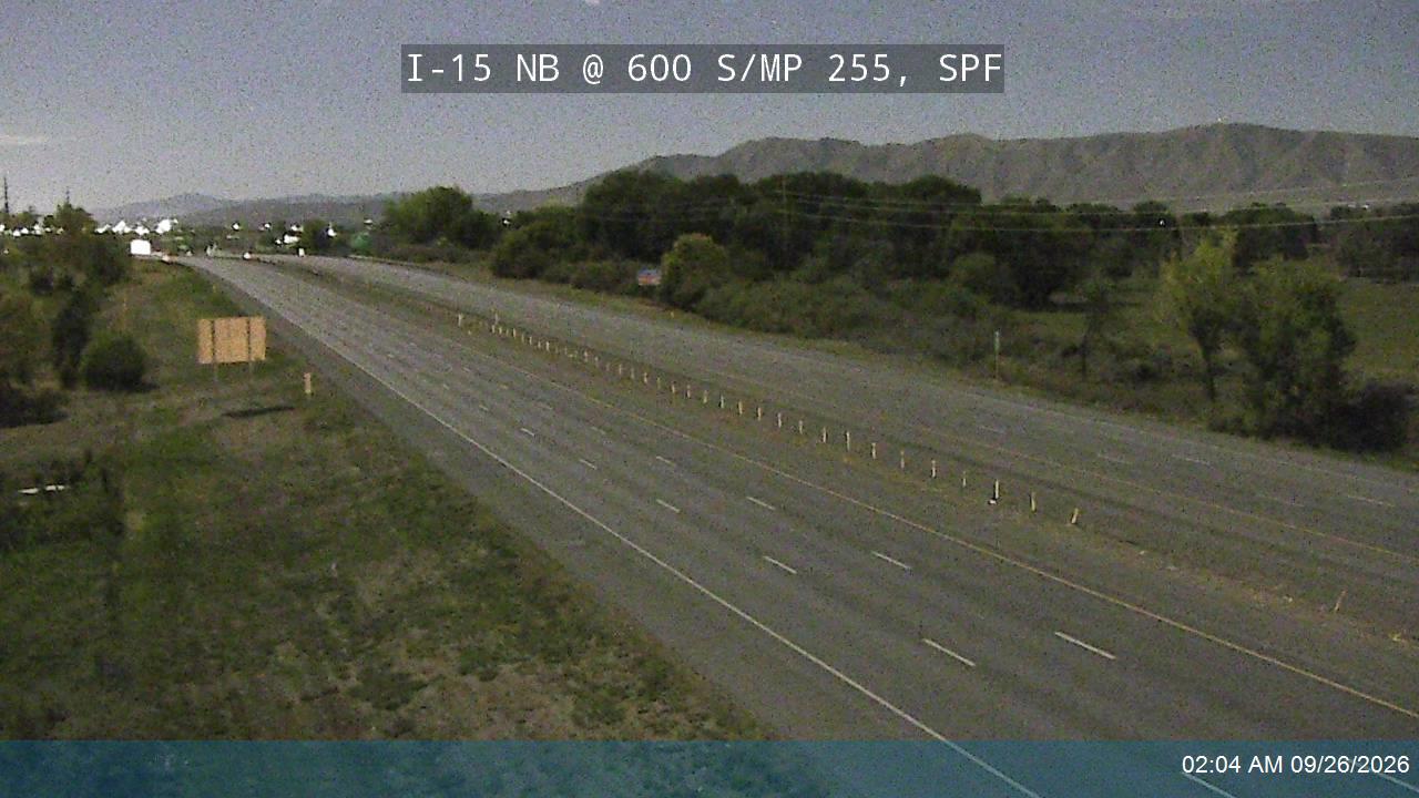 I-15 NB @ 600 S / MP 255, SPF