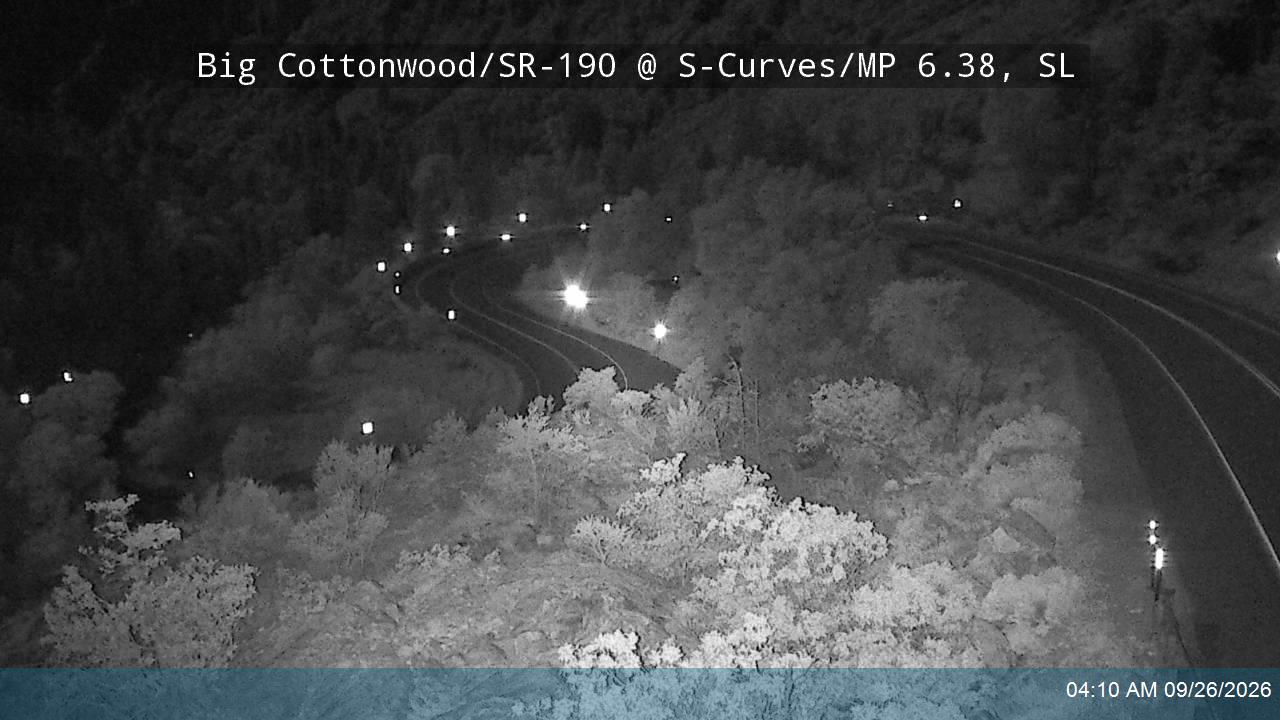 Big Cottonwood Canyon Rd / SR-190 @ S-Curves / MP 6.38, SL