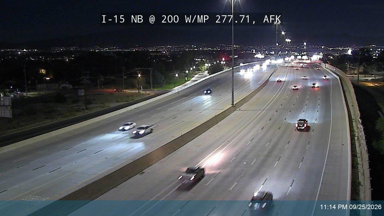 I-15 NB @ 200 W / MP 277.71, AFK